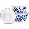 Ocean Swirl Enamelware Nesting Bowl, Set of 3