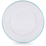 Glampware Sea Glass Rim Dinner Plates, Set of 4